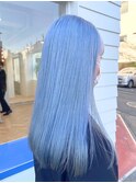 艶髪ホワイトミントブルー☆