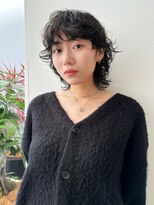 ケーツー あべのキューズモ-ル店(K-two) 黒髪*地毛風カラー*ショートカット*パーマ*レイヤーカット