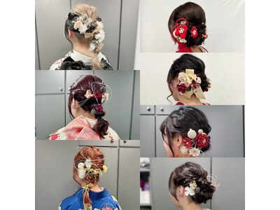 着付け・ヘアセットも行っています電話でお問い合わせください