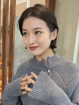 ビュートリアム 南青山(BEAUTRIUM) ショートボブ ミニボブ 顔周りレイヤー 髪質改善 表参道30代40代