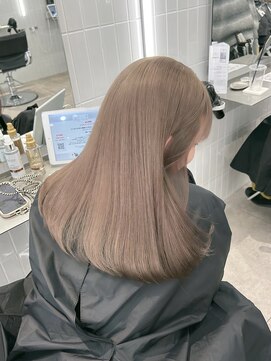 オニキス(ONYX) ブリーチカラー×ミルクティーベージュ【aya指名】