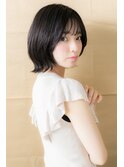 アッシュブラック美髪外ハネボブウルフ308X戸田公園20代30代40代