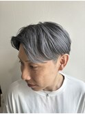 アッシュグレージュセンターパートアンブレラカラー