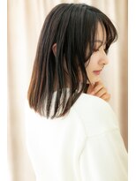 カバーヘア ブリス 北浦和(COVER HAIR bliss)&nbsp;シースルーバング姫カット前下がりレイヤーY北浦和20代30代40代