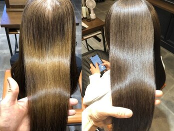 アフェイス(Aface)の写真/髪への負担を抑えたこだわりの薬剤で気になる髪のうねりや癖を改善し、憧れの自然なストレートに♪