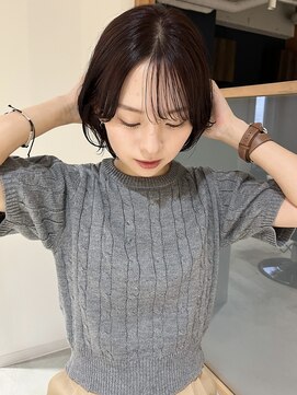 ラミエ バイ メルト 吉祥寺(lamie by melt) "久保田"レッドブラウンブリーチなしカラーレイヤーボブウルフ