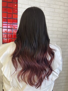 ビス ヘア アンド ビューティー 西新井店(Vis Hair＆Beauty) 大人気インナーレッドグラデーションカラー