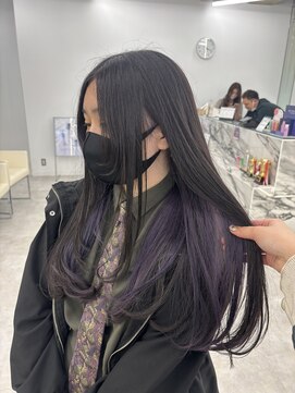 ブラウン(Brown) #haru 色落ち最強ラベンダーインナーカラー