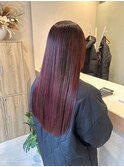 cherry red×髪質改善トリートメント＠山田