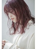 ゆるウェーブ × チェリーレッド 20代30代40代