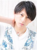 ビジネスシーンでも好感度大!七三分け束感ショート仙台愛子