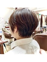 ハピネス クローバー 八木店(Happiness CLOVER) ショートカットxひし形ショートボブx前髪あり20代30代40代