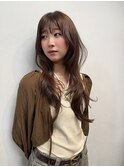 韓国レイヤーカットフォワード巻き顔周り髪質改善デジタルパーマ