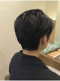 メンズのスパイラルパーマ