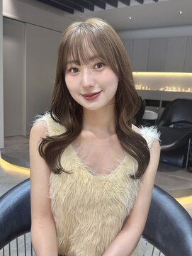 ロンド ロワール 門前仲町(Lond Loire) 韓国レイヤーカット/くびれ巻き/前髪顔周り/セミディ[門前仲町]