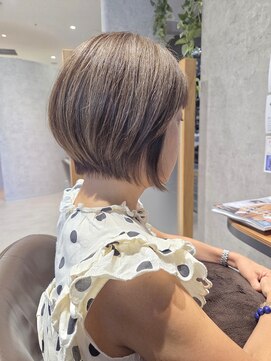 リップル(Ripple) 【海浜幕張 Ripple】くすみベージュ×タイトBob