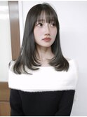 ミディアムレイヤー＋透明感カラー
