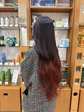 プランタンアヴェダ(printemps AVEDA) 深みレッドのナチュラルグラデーション