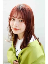 美容室オーブ おいらせ店 ロゼレッド・セミロング