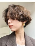 パーマショートパーマボブパーマハンサムショートパーマミニボブ