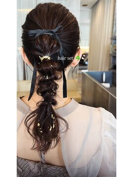 ラフィット 下大利店(lafit) アップ編みおろしヘアセット