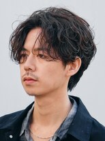 バイフィフス 原宿/表参道(by fifth)&nbsp;メンズシースルーマッシュニュアンスパーマシャドウパーマテテ風