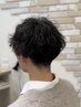 メンズカット＋スパイラル・ツイスト・波巻きパーマ　￥１３２００～
