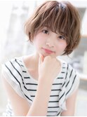 *mod's上尾*ふんわりくせ毛風★小顔ひし形ショートa!