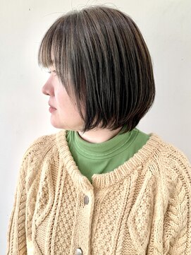 フォーク FOLK 【FOLK】暗くても透けるアッシュ☆似合わせふんわり柔らかボブ♪