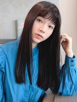 ハーバーズ バイ エムスラッシュ 鎌倉由比ヶ浜(Harbors by M.SLASH)&nbsp;HARBORS鎌倉/黒髪/バレイヤージュ/透けバング/エアストレートm