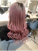原色シールエクステ★全頭pink