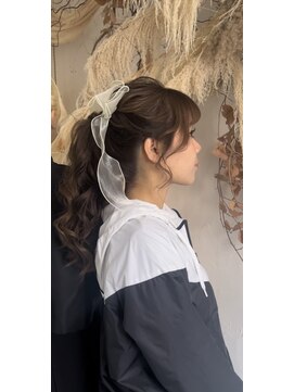 マルケ(marquer) 高めの可愛い系ポニーテール