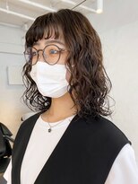 アイティーバイアルバム 八王子店(IT by ALBUM) ミディアムパーマ_ピンクベージュ_ba411621