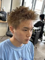 エルマーク(L-MARK) スパイキーショートザクザクショートアップバングツーブロック