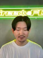 グリーディーフォックス 三軒茶屋(GreedyFOX)&nbsp;波巻き/マッシュパーマ/ウルフ/ハイライト<理容室>三軒茶屋