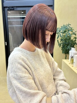 スニュウ(snuw) ケアカラー透明感カラーボブ