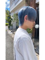 へアサロンアンドカフェガーデン(hair salon&cafe GARDEN)&nbsp;ウルフカット/水色カラー/アクアブルー/ケアブリーチ
