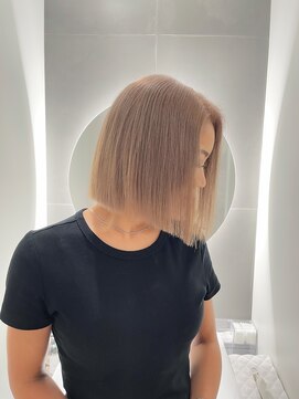 アールプラスヘアサロン(ar+ hair salon) ミルクティーベージュカラー