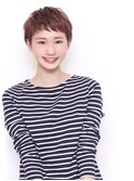 斜めバングこなれショートレイヤー