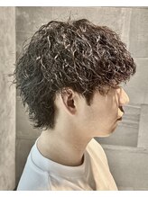マッシュウルフスタイルのツイストスパイラル.(松戸/柏/メンズパーマ/メンズカット/メンズヘア/フェード)