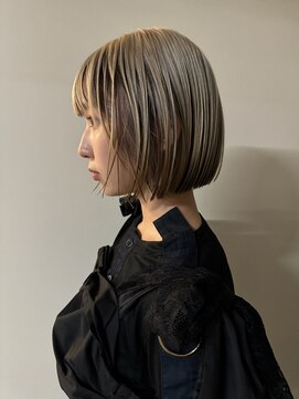 ノラ シブヤ(NORA) デザインカラー/ローライトカラー/ミニボブ/切りっぱなしボブ