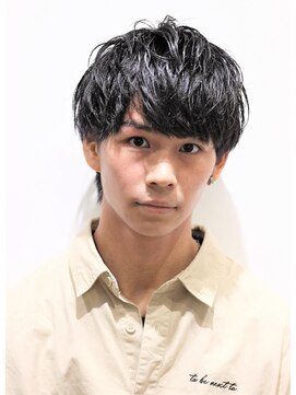 ノイセル 心斎橋(Noisyle) 黒髪ナチュラルマッシュ