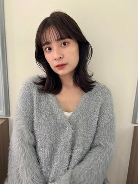 フォルテ 城北店 デザインカラー/レイヤーカット/ウェットヘア/オリーブベージュ