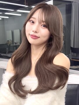 フォンズ(FONS) 人気くびれヘア 韓国風レイヤーカット ワンホンヘア 顔周り