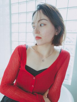 アカサ(A.casa) 切りっぱなしボブ/20代/30代/40代/50代/西阿知/イオン倉敷