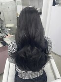 韓国黒髪/ダークグレージュ/艶髪Aujuaカラー　上野