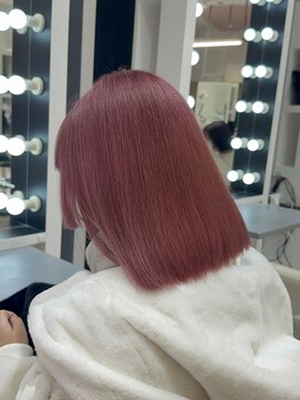 リー 梅田(Lee) 暗染履歴からピンクベージュ！