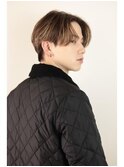 韓国風イケメンメンズセンターパート好感度爽やかウルフカット