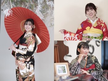 ジイジイ 宇多津店(GIGI)の写真/卒業式・入学式・成人式にぴったり◎崩れにくい着付けで、一日中美しさをキープ☆
