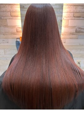 アルバハナレ 横浜(αlba HANARE) 髪質改善・meteoトリートメント【美髪】チェリーブラウンカラー